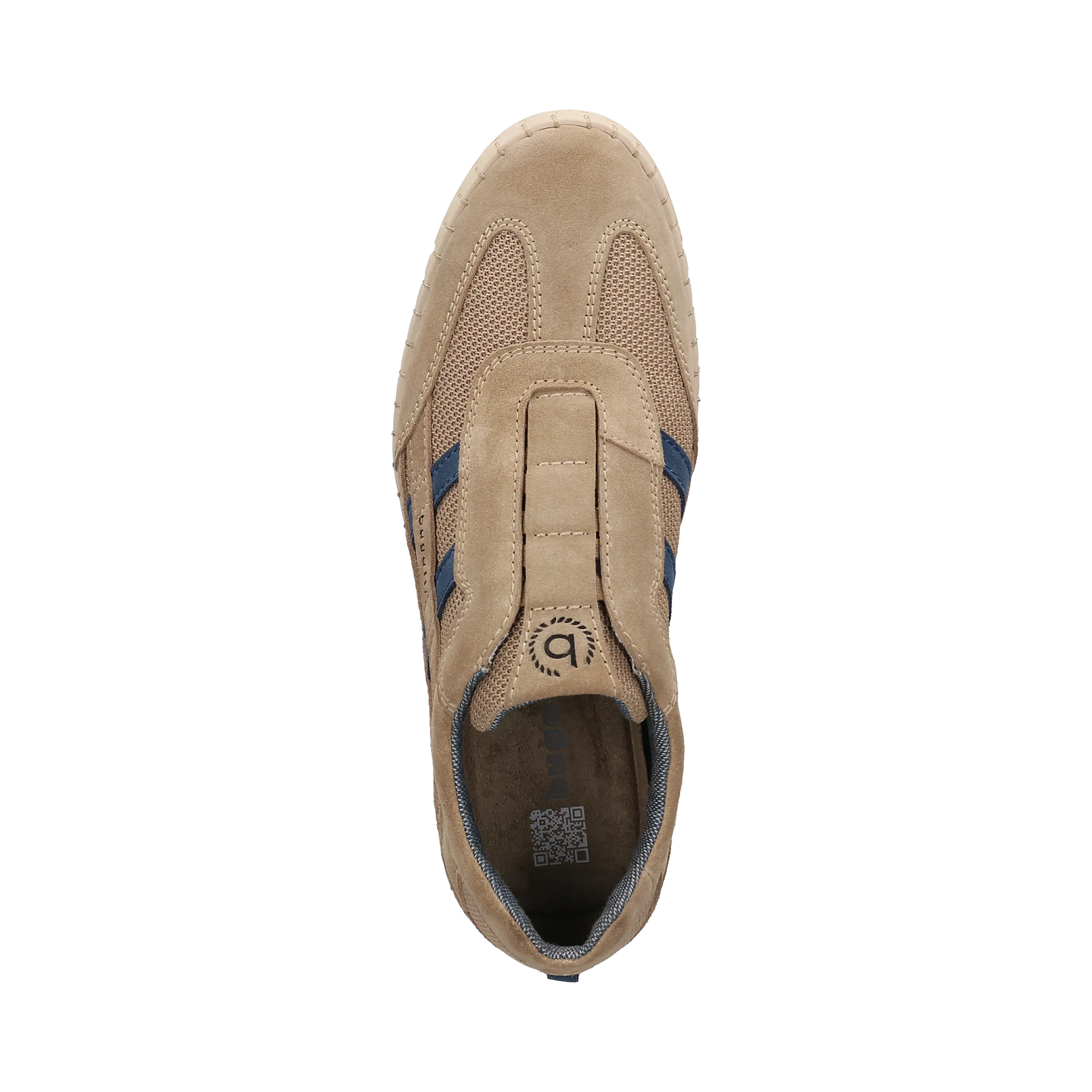 Leder Slip on beige
