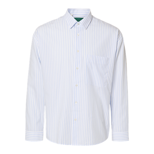 Annarr Relaxroar-Poplin Skjorte, Cashmere Blue, XL