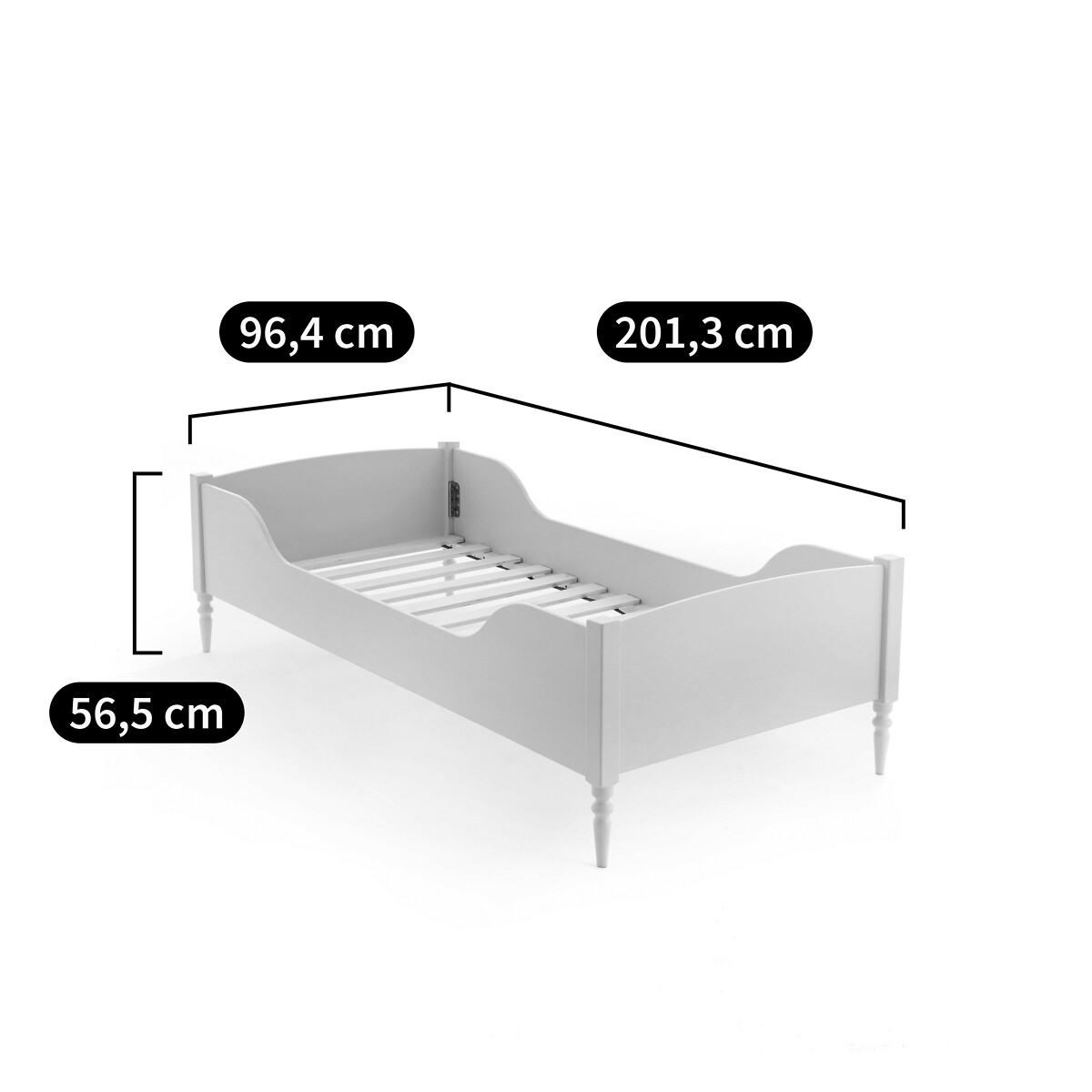 LA REDOUTE INTERIEURS<br>Cama infantil Cléa com estrado de ripas