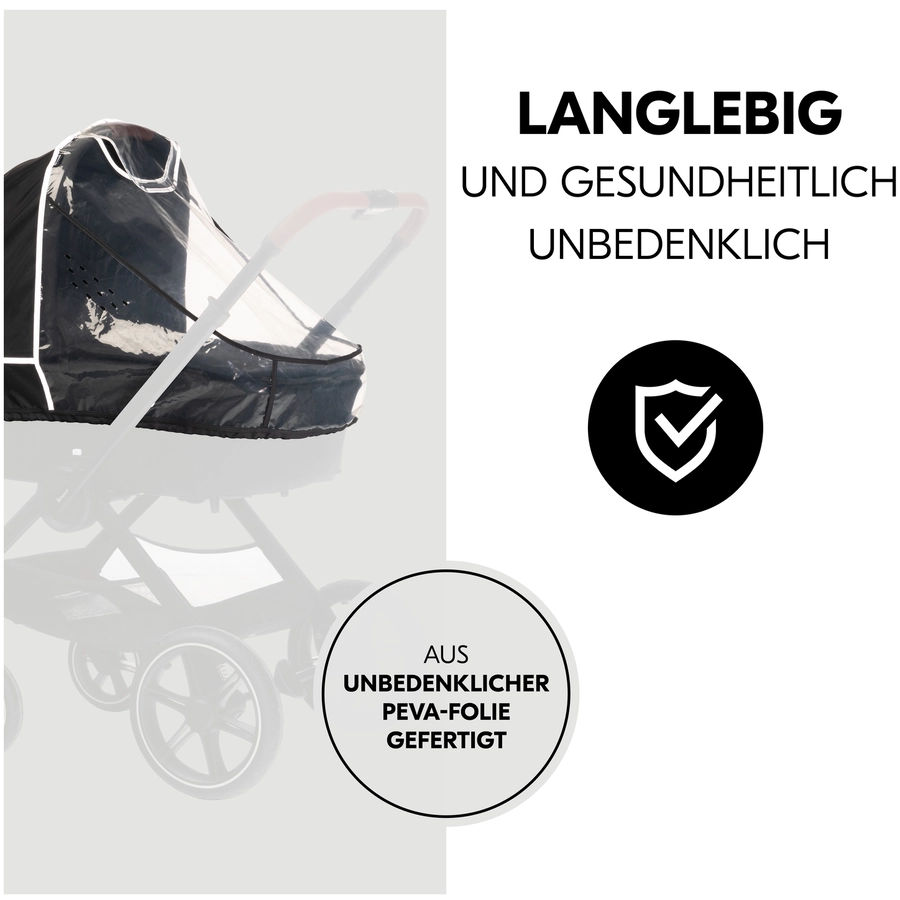 hauck Universal Regenschutz Kinderwagen mit Babywanne