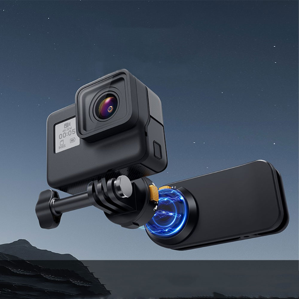 Magnetische Schultergurt Rucksack Adapter Halterung für GoPro - Schwarz