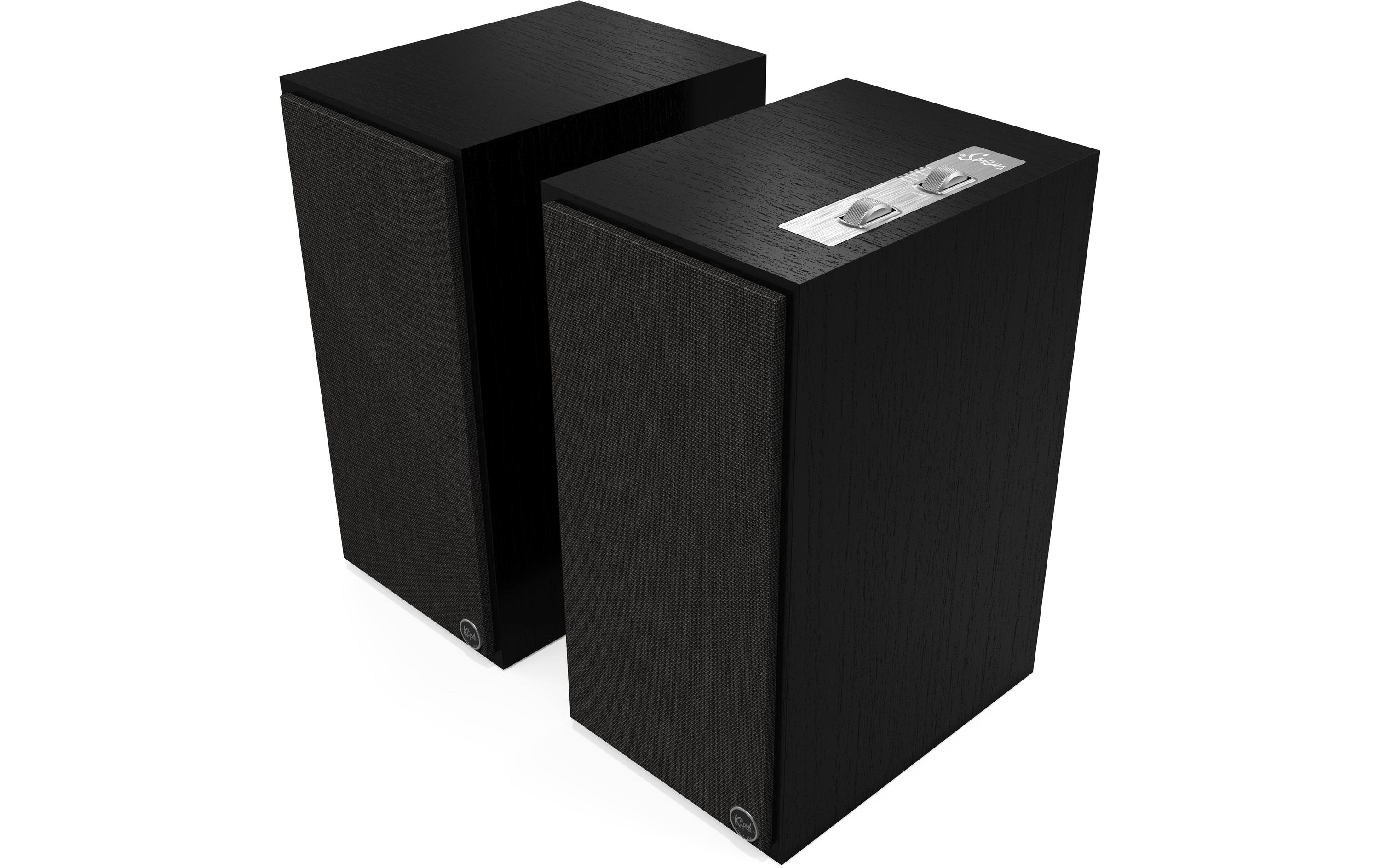 Regallautsprecher Paar The Sevens – Schwarz<br>Aktivlautsprecher-Paar mit Bluetooth und digitalen Anschlüssen