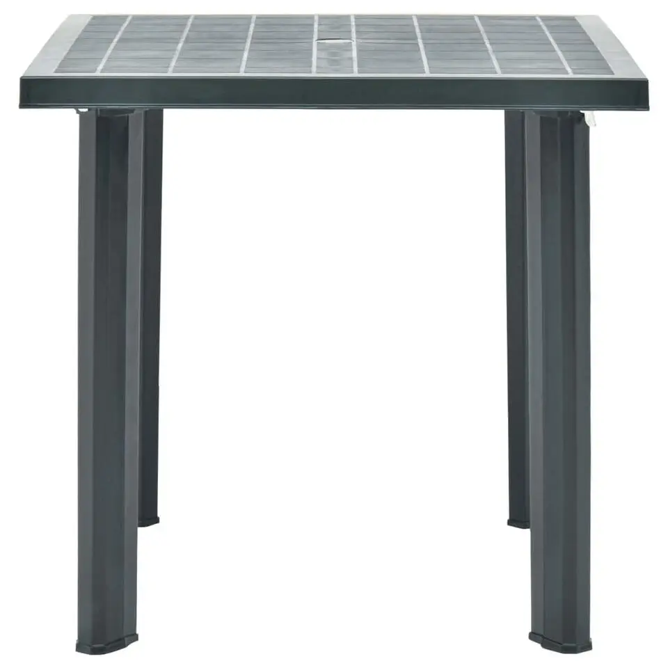 vidaXL - Tuintafel - Groen - Kunststof