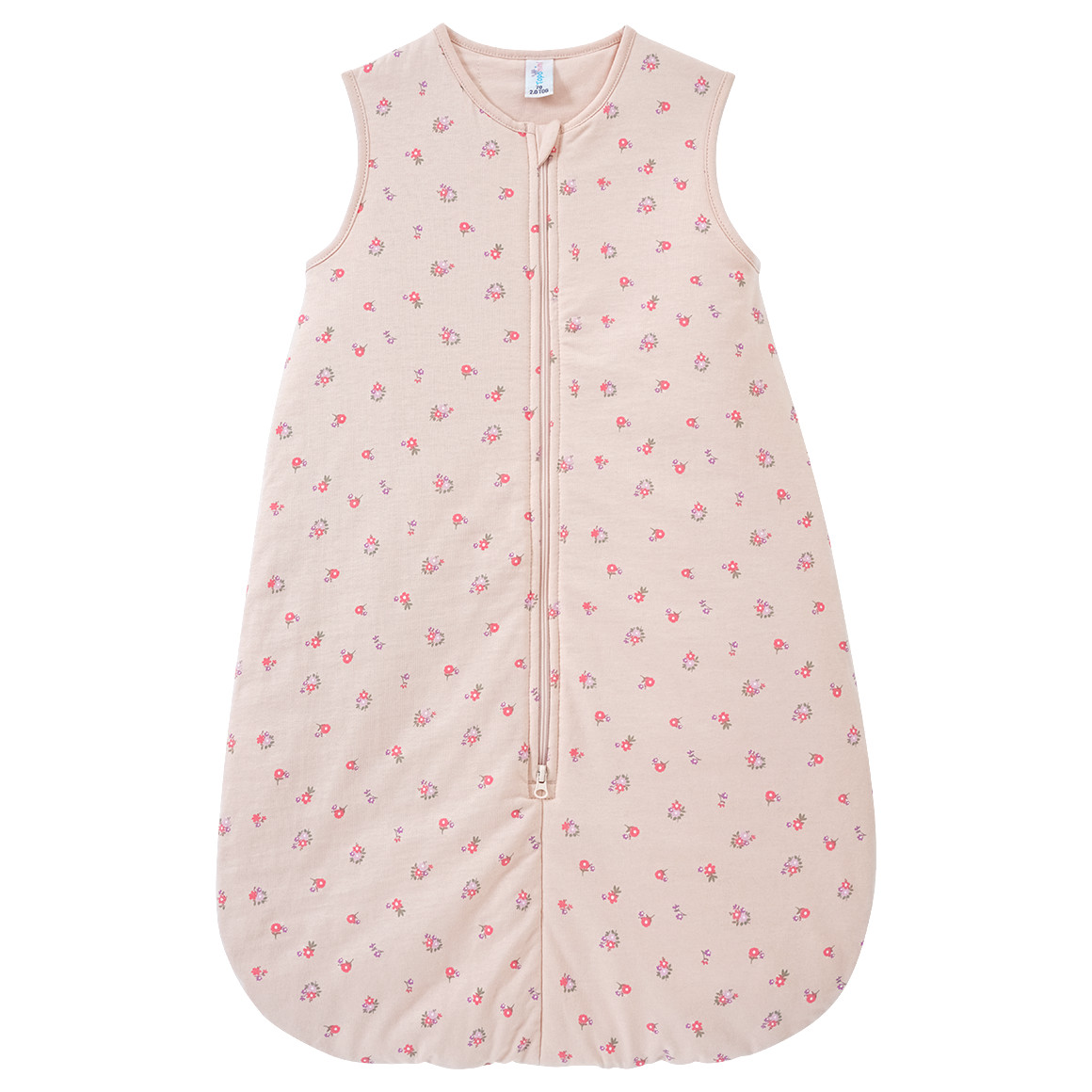 Topomini Baby Schlafsack mit Blümchen hellbeige / rosa