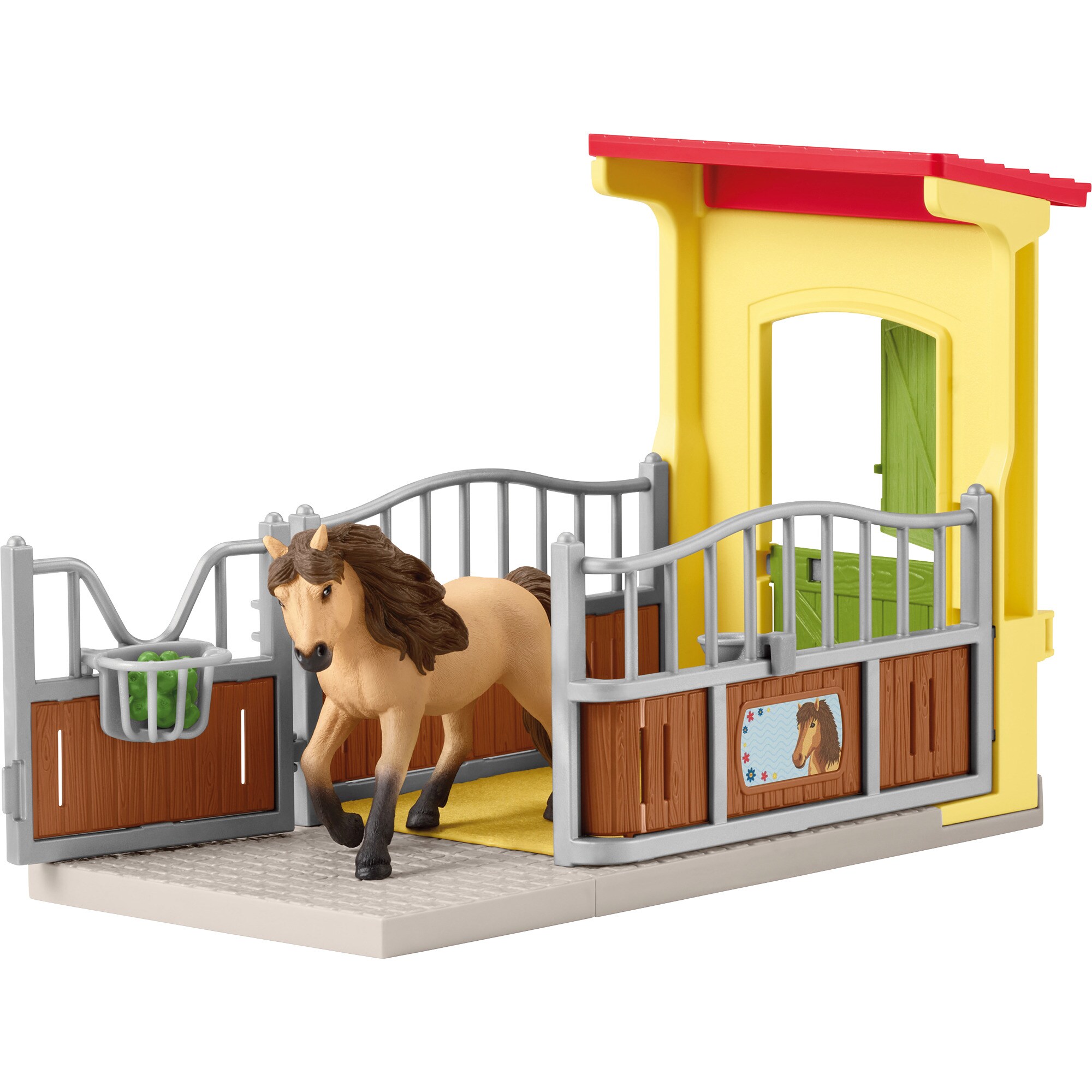 Schleich Spielfigur Farm World Ponybox mit Islandpferd