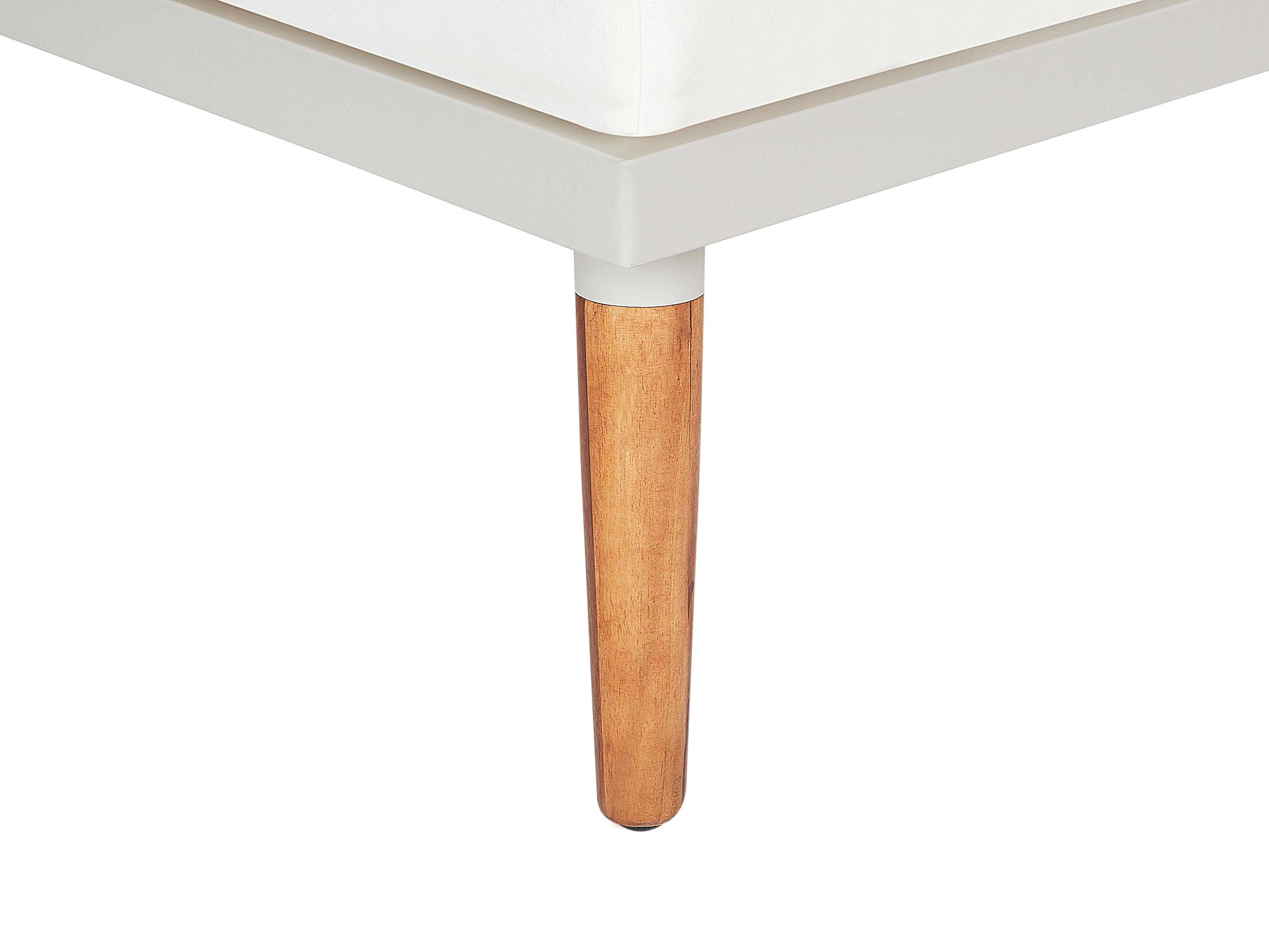 Tuin hoekloungeset met tafel 5-zits CORATO Acaciahout Gebroken wit