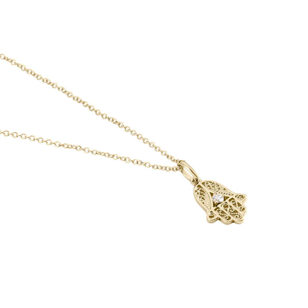 Collier Plaqué Or Stijn Oxyde De Zirconium