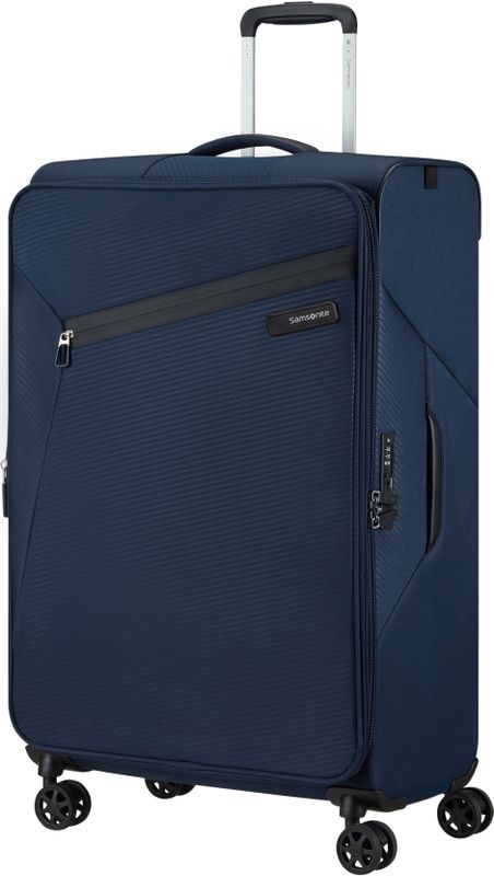 Samsonite - Litebeam - Zachte Koffer - Blauw - Recyclex - Inhoud 111 Liter