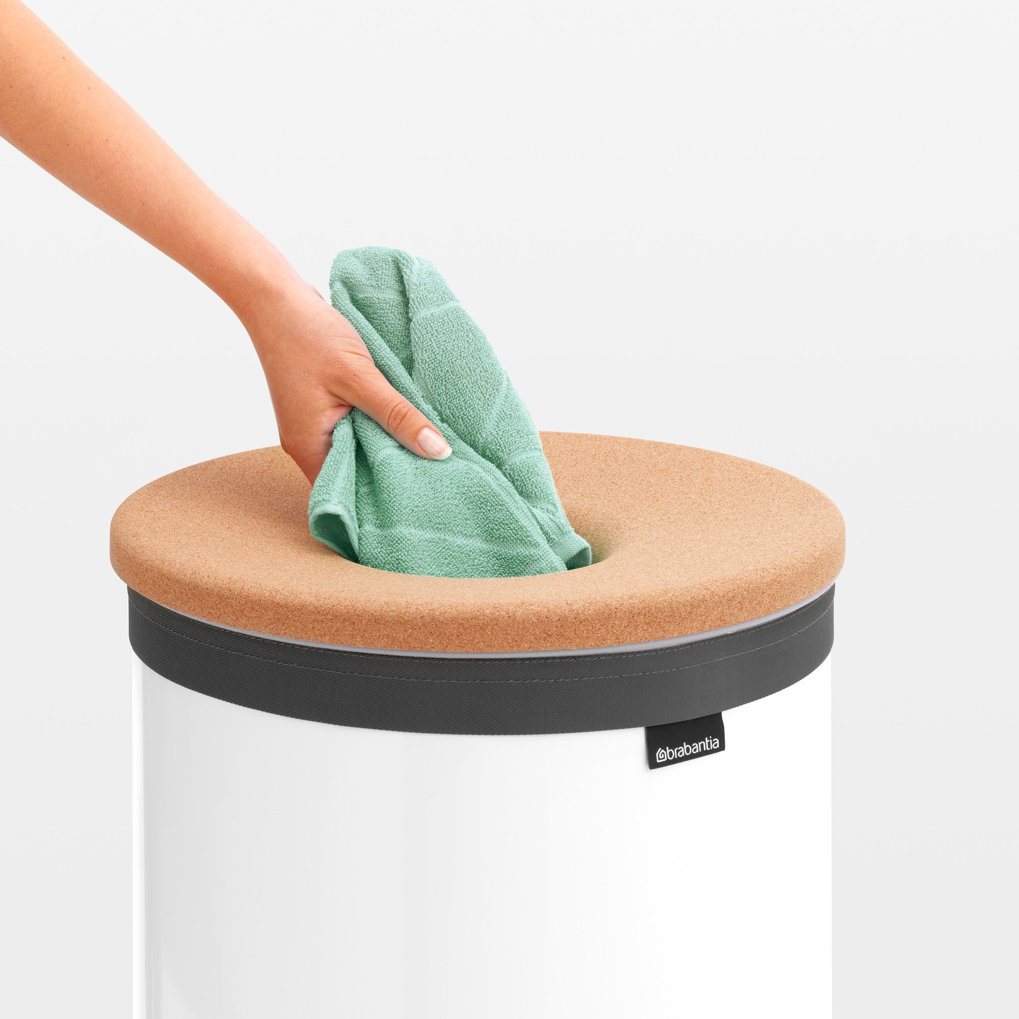 Brabantia Wasbox 60 L - Wit / Kurk