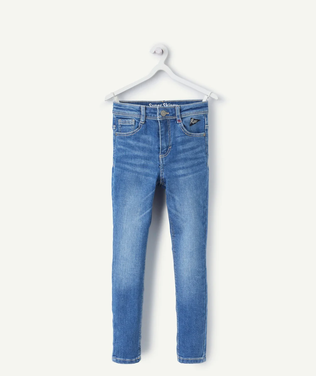 pantalon super skinny garçon en denim low impact