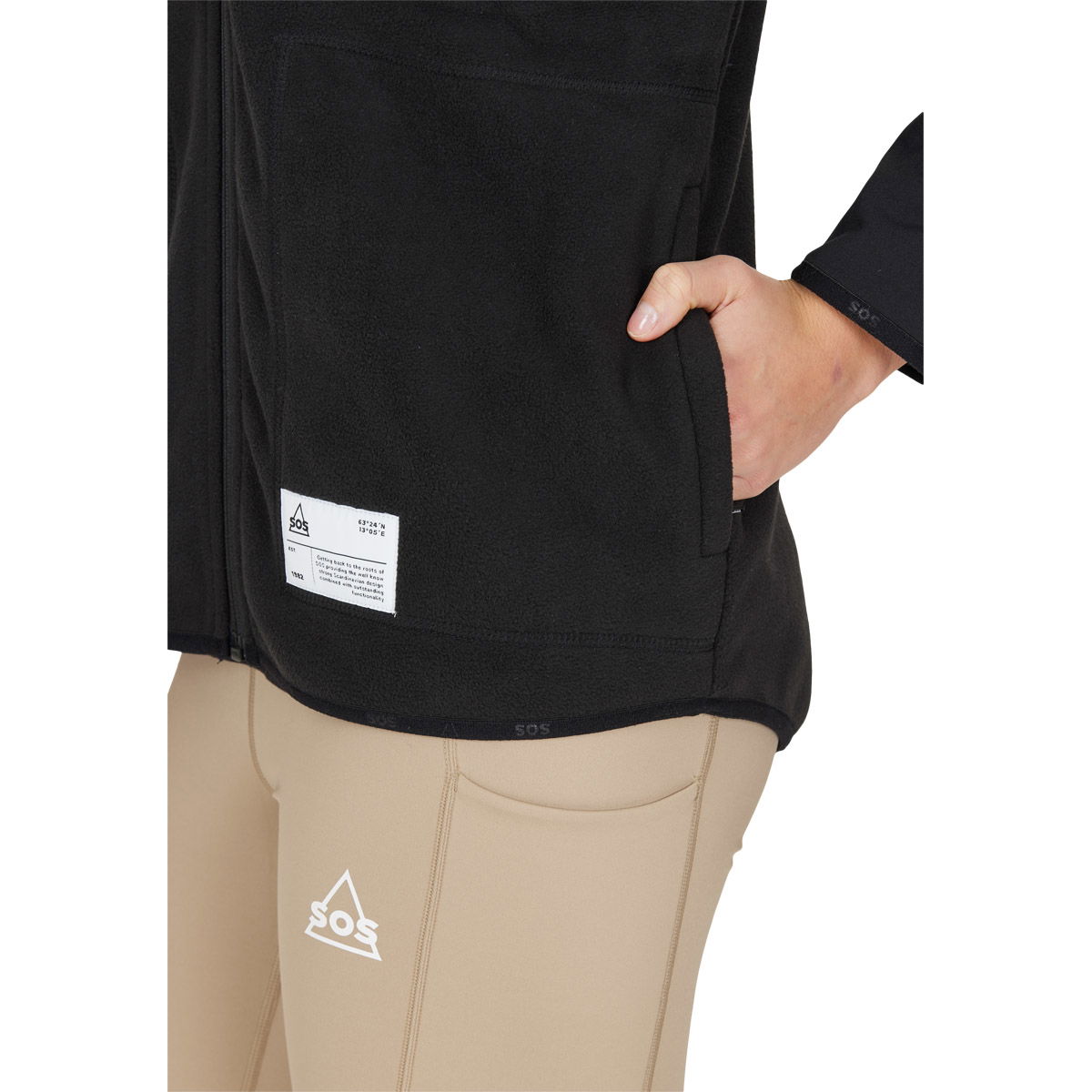 SOS Laax Full Zip Fleecetrøje Dame