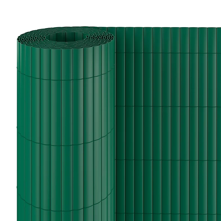 Canisse double face PVC Blooma verte L.3 m x H.1 m