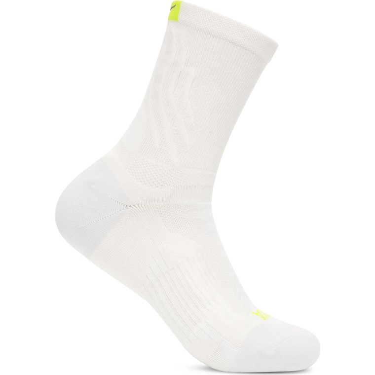 Hoka U Bondi 9 Crew Run Sock White