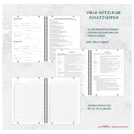 FLVG Lehrerinnenkalender Sonderedition Blume bunt, A4, 2024/2025