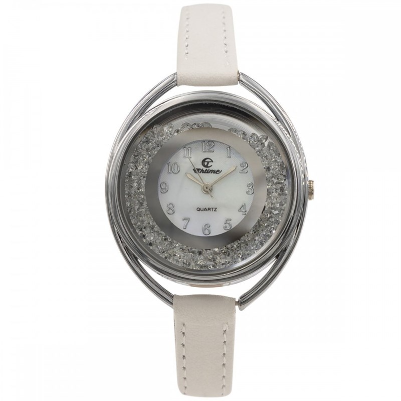 Montre Femme CHTIME bracelet Cuir Blanc