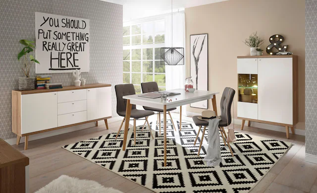 andas Esstisch »Merle« Scandi Design, Breite 140 (-180) cm