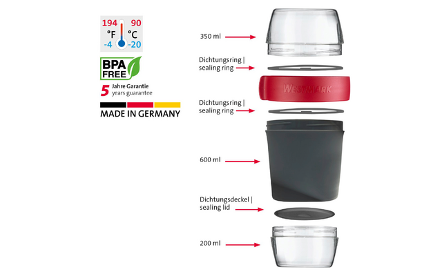 Westmark Lunchpot 1150 ml anthrazit