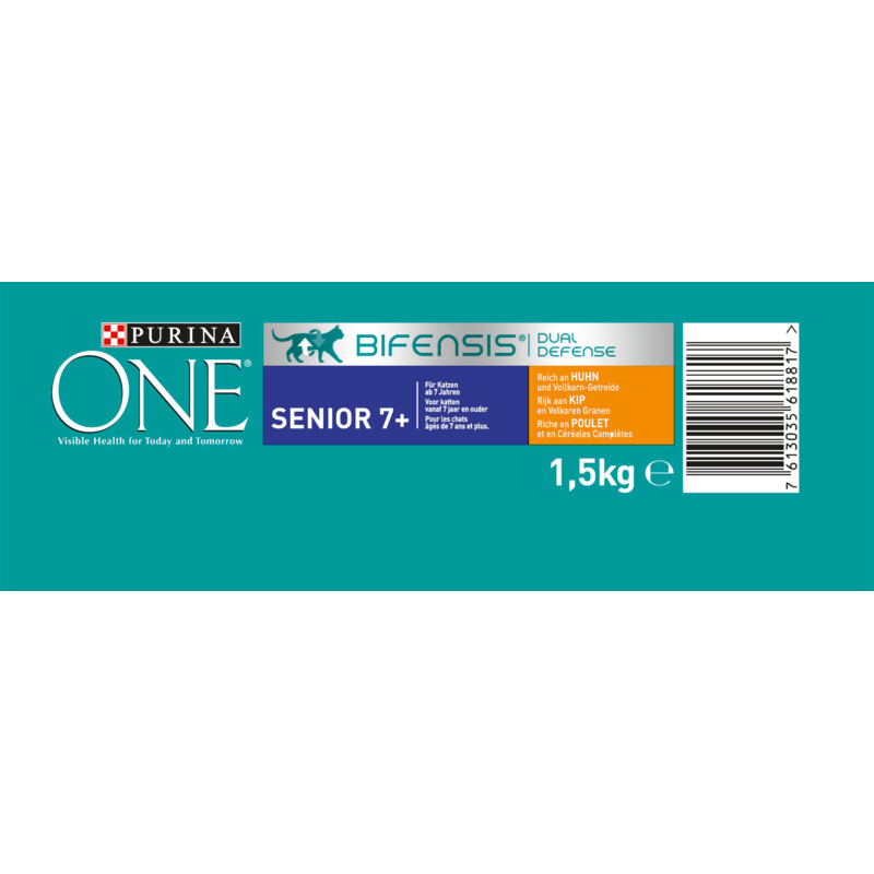 Purina ONE Senior 7+ rijk aan kip