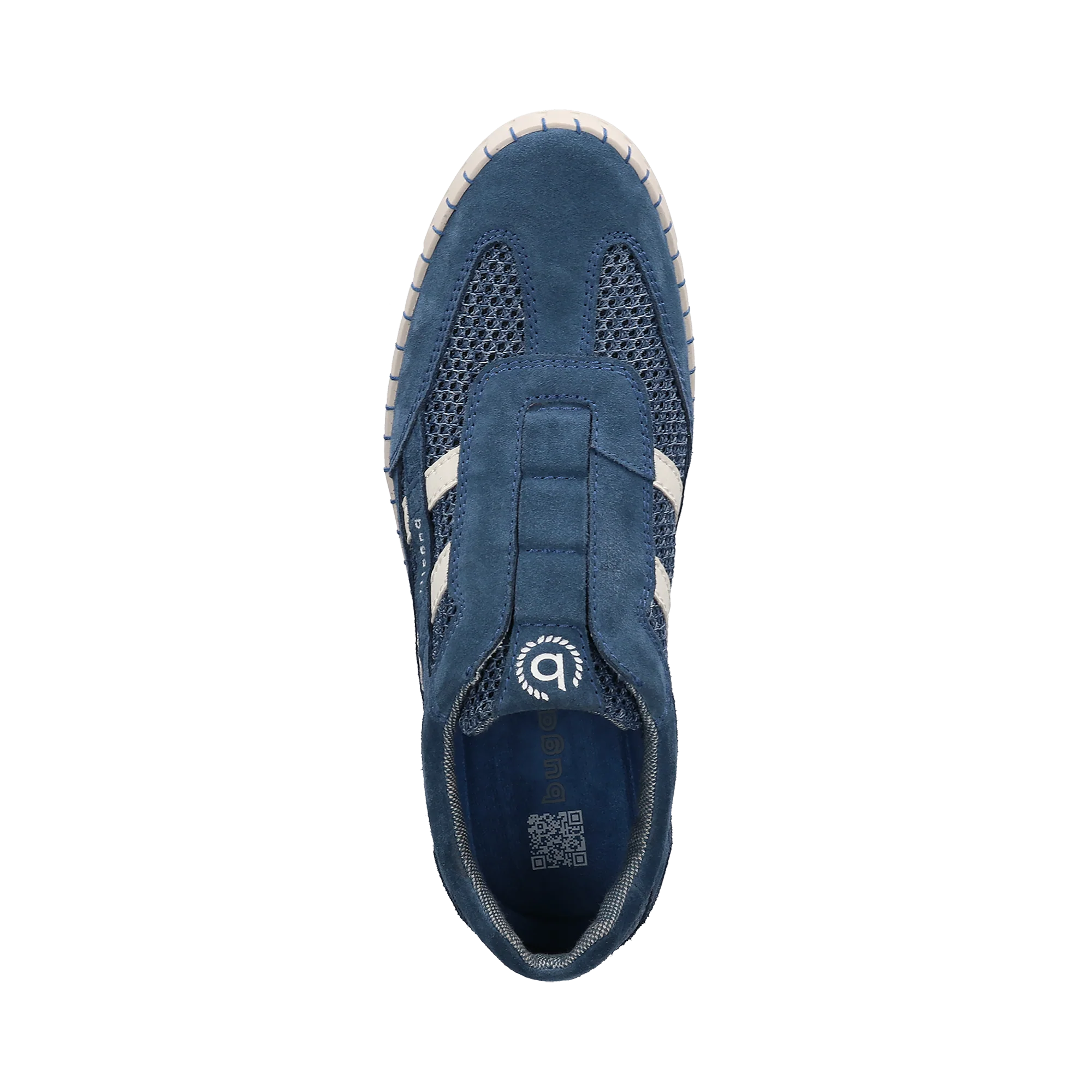 Leder Slip on blau