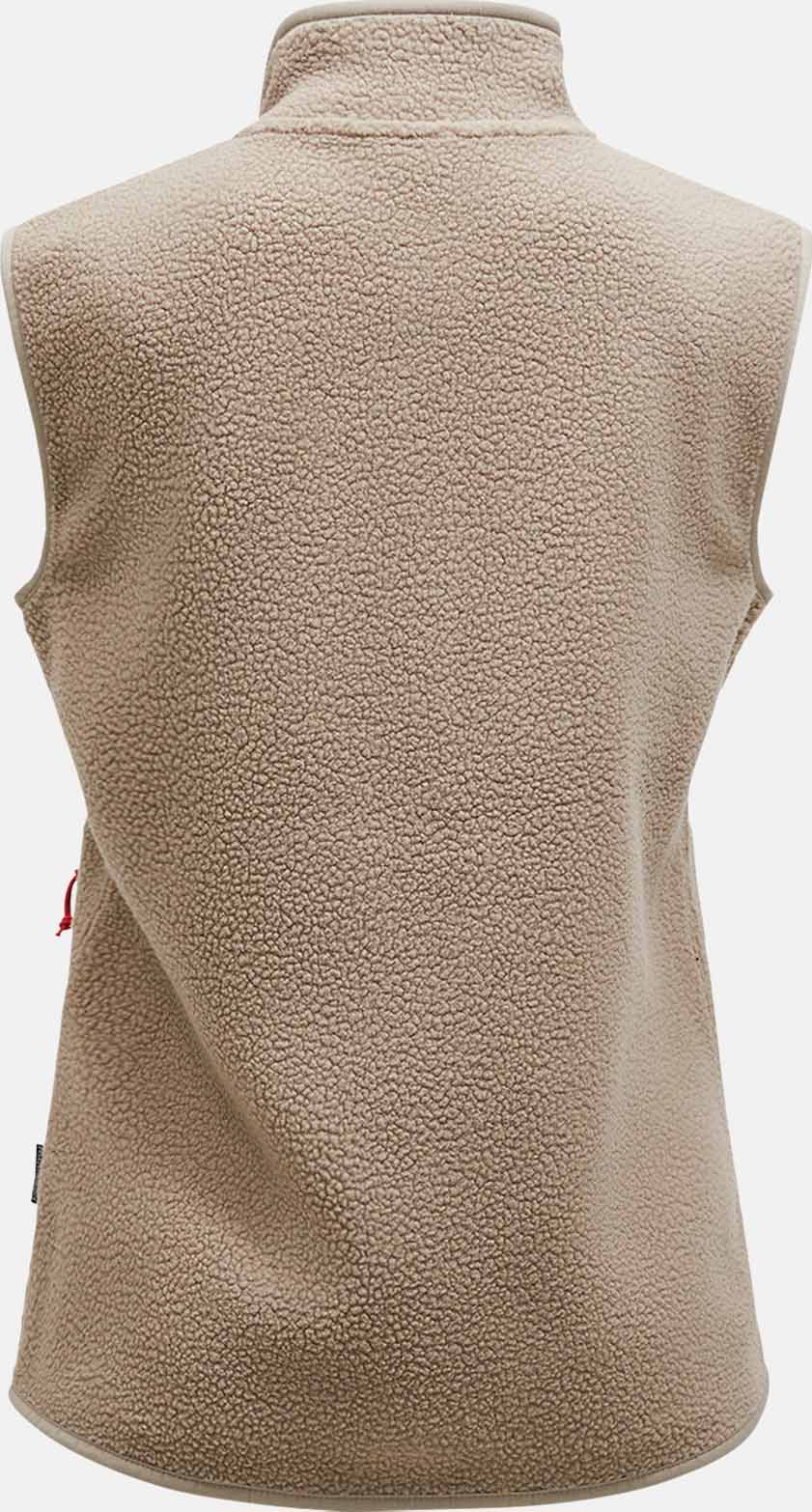 Pile Vest Dame Avid Beige