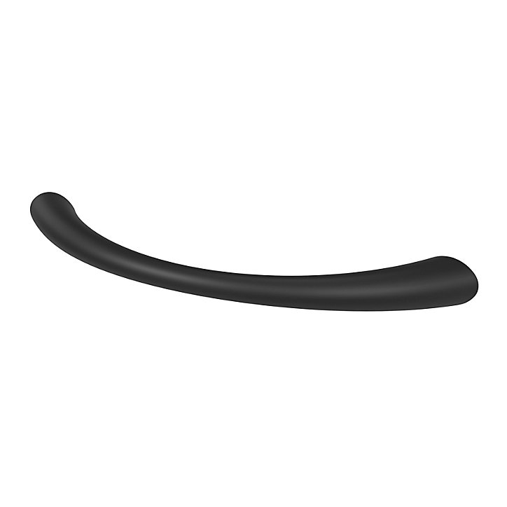 Poignée de meuble nœud GoodHome Primel mat noir l.114mm x l.11mm x H. 27mm entraxe 96mm