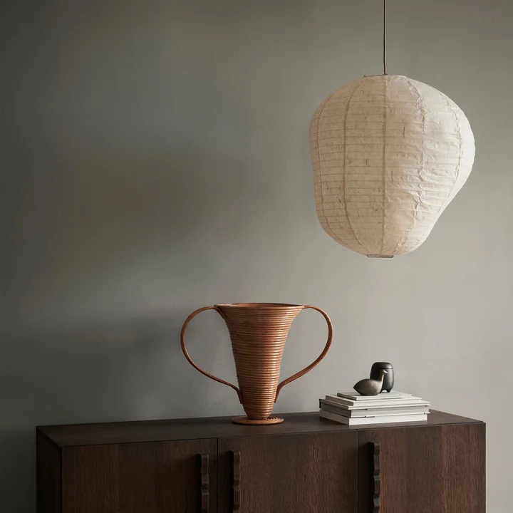 Ferm Living - Kurbis Lampenschirm, H 80 x Ø 75 cm, dark sage