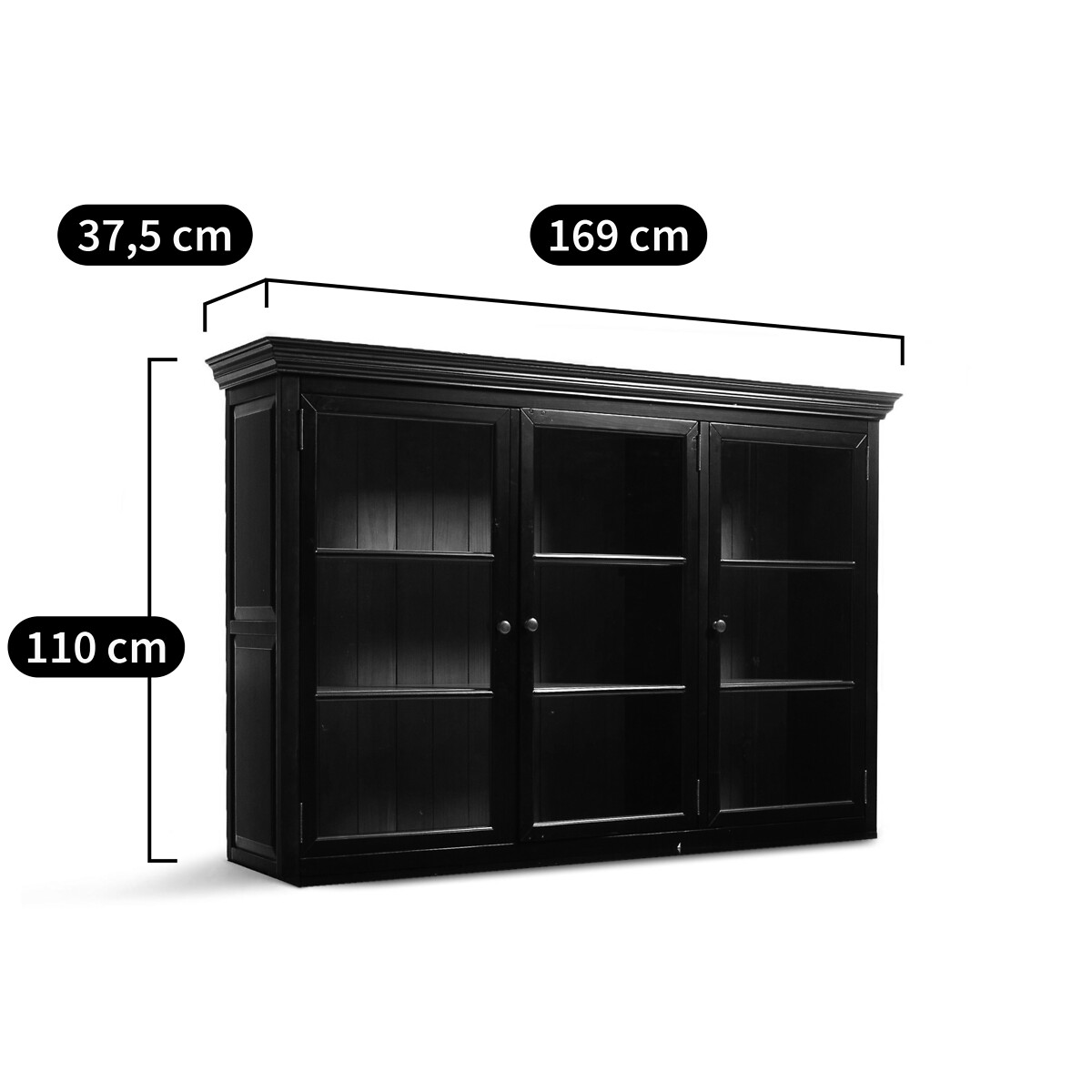 LA REDOUTE INTERIEURS<br>Armário com 3 portas, Batom (parte superior)