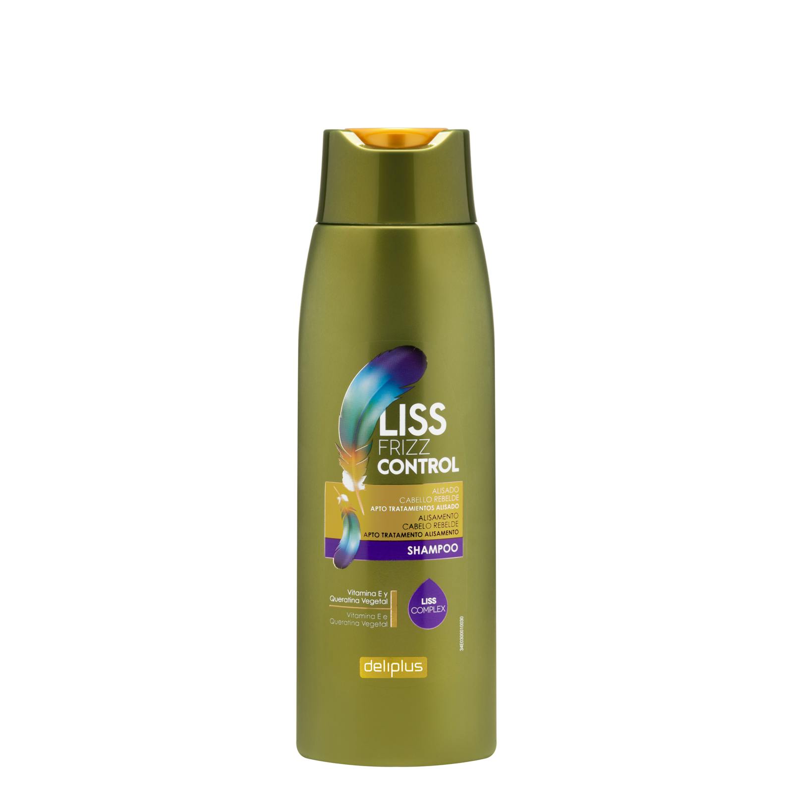 Shampooing anti-frisottis Deliplus Liss pour cheveux indisciplinés
