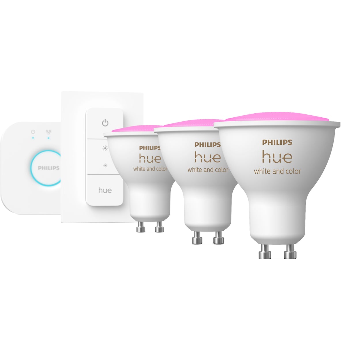Philips Hue WCA 4,3W GU10 Bridge startpakke