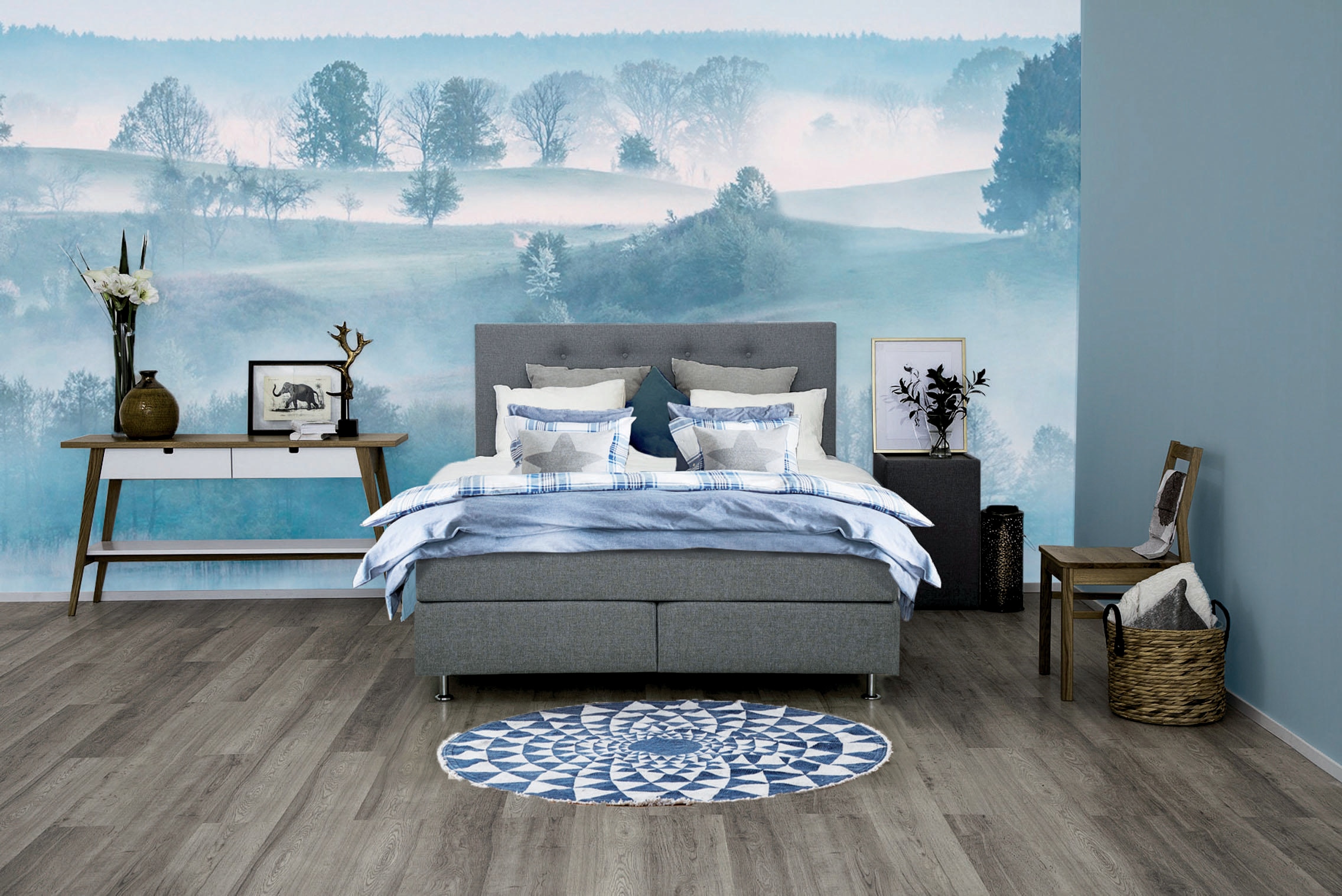 PLACES OF STYLE Boxspringbett »Nordica« inkl. Topper,  auch in Überlänge 200/220 cm