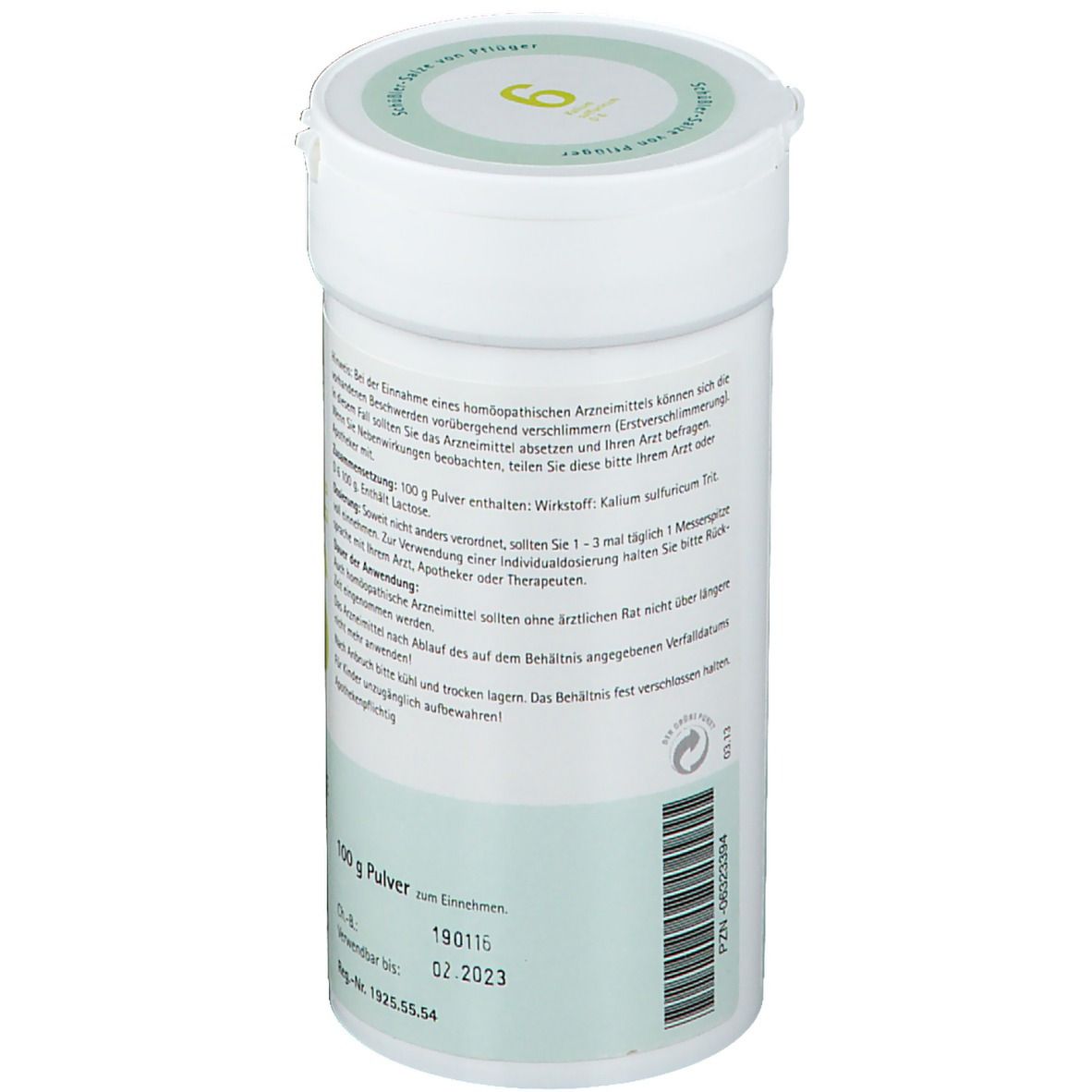 Biochemie Pflüger® Nr. 6 Kalium sulfuricum D6 Pulver