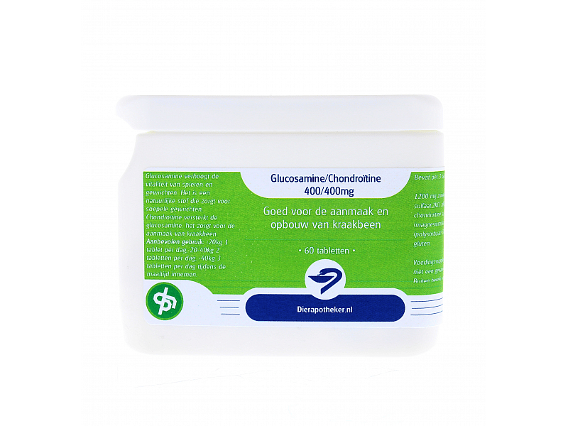 Glucosamine-Chondroitine 400-400 mg Dierapotheker.nl Huismerk 60 tabletten