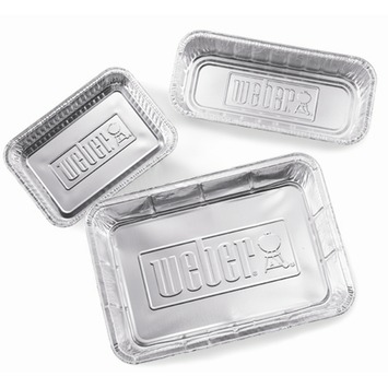 Weber lekbakjes groot aluminium