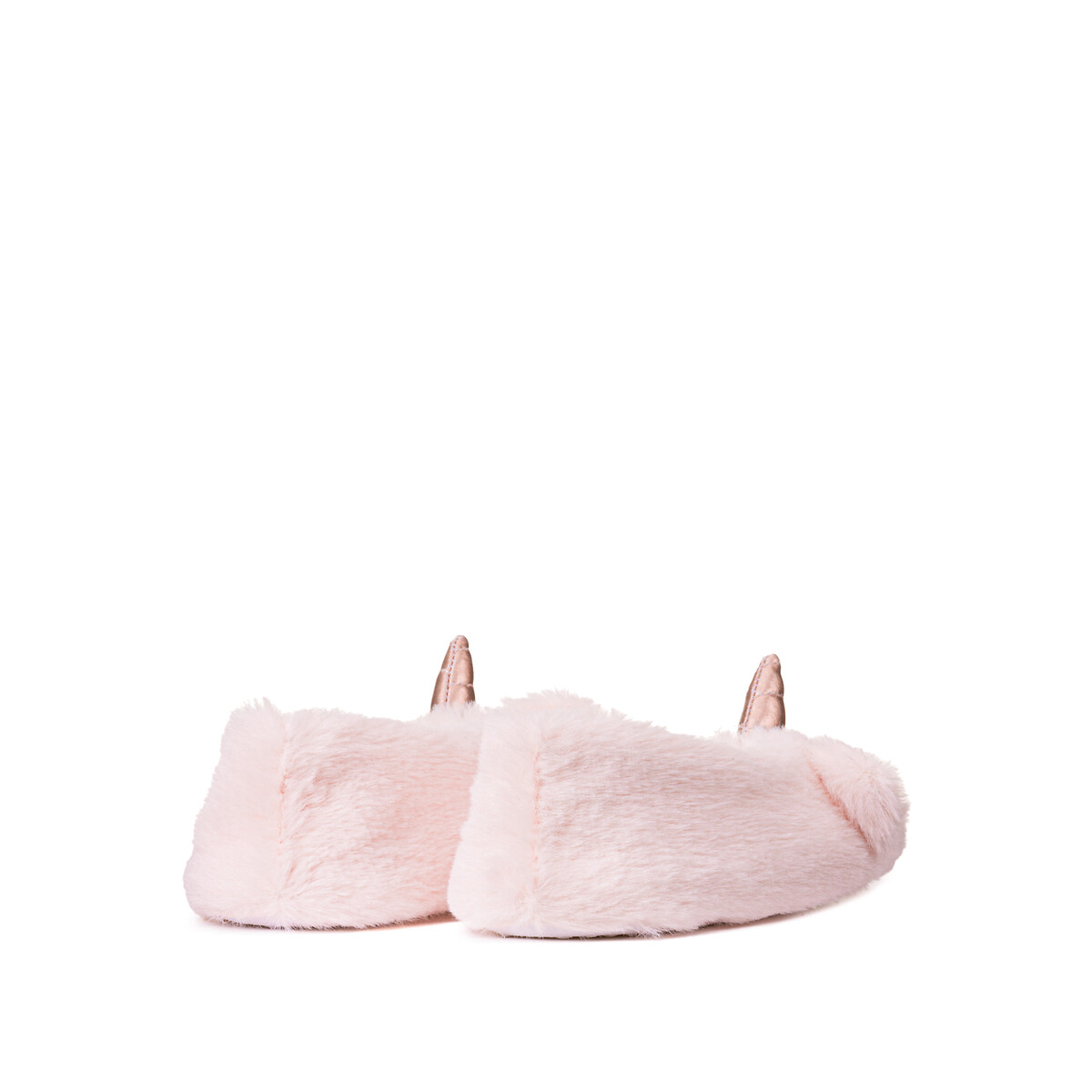 COLEÇÃO LA REDOUTE<br>Pantufas de sherpa com cabeça de unicórnio