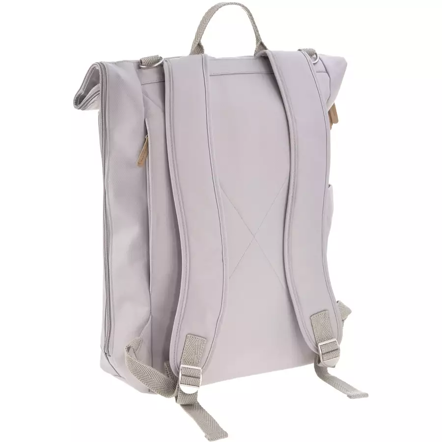 LÄSSIG Wickelrucksack Rolltop Backpack grau