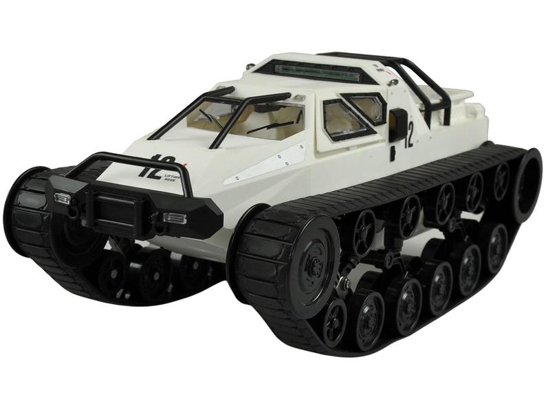 Amewi Kettenfahrzeug Military Police Weiss, RTR, 1:12 Futuristisches Raupen-Fahrzeug