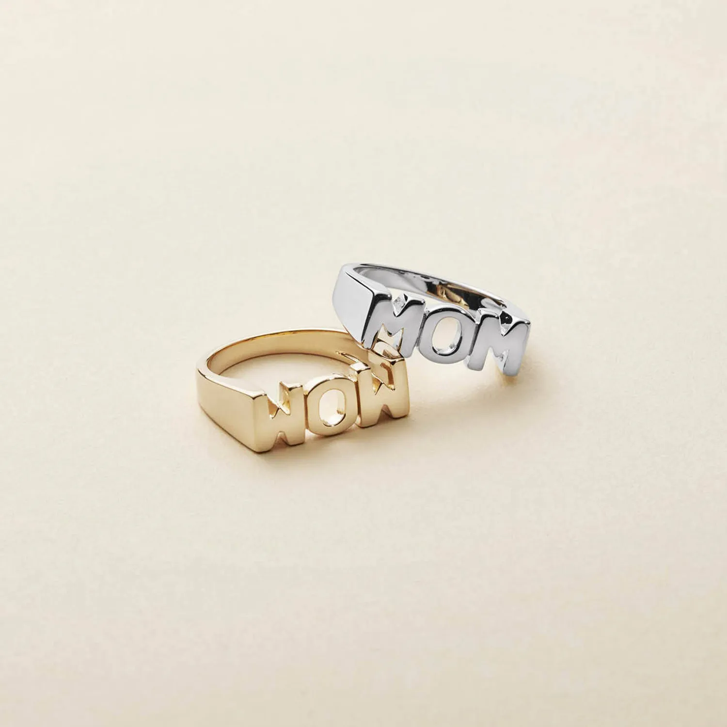 Maria Black Mom Ring 22 kt. Forgyldt Sølv 500364