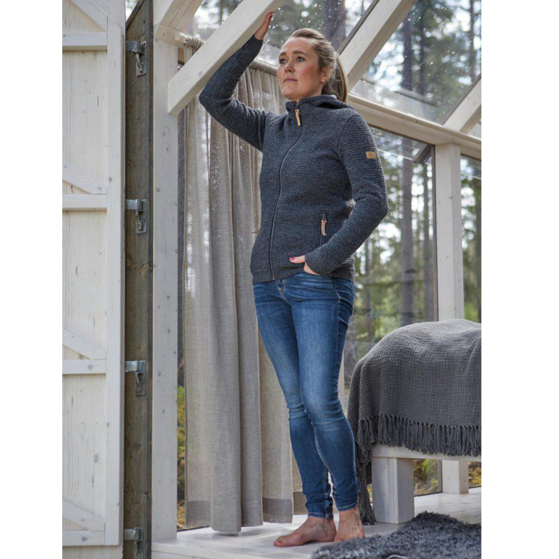 Ivanhoe Morel Hood blauw dames vest