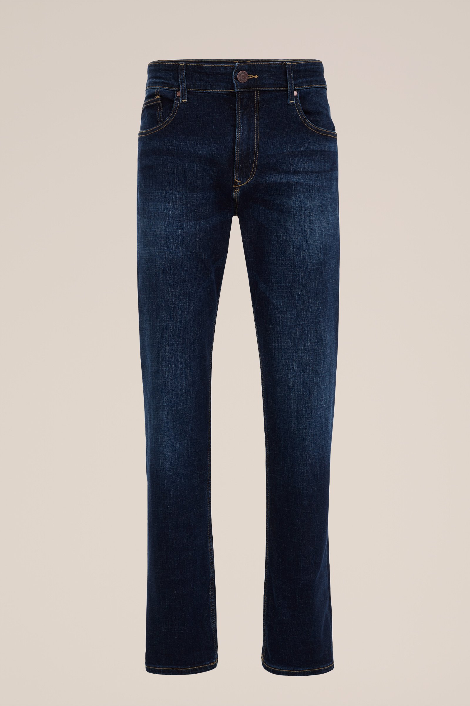 regular fit jeans met medium stretch Blue Ridge Donkerblauw