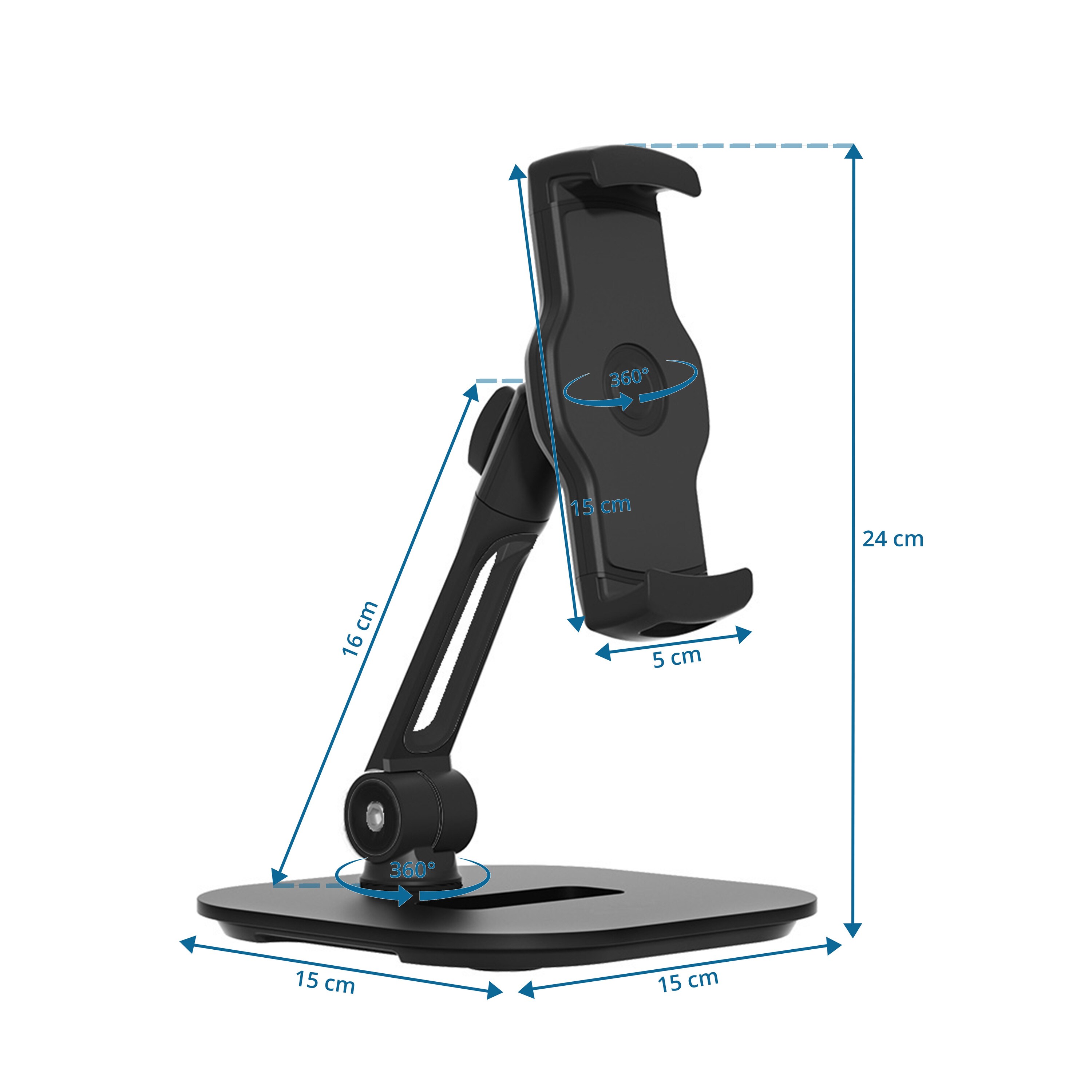 Handy & Tablet Halterung FLEXMOBI IV Metall, Kunststoff hjh OFFICE