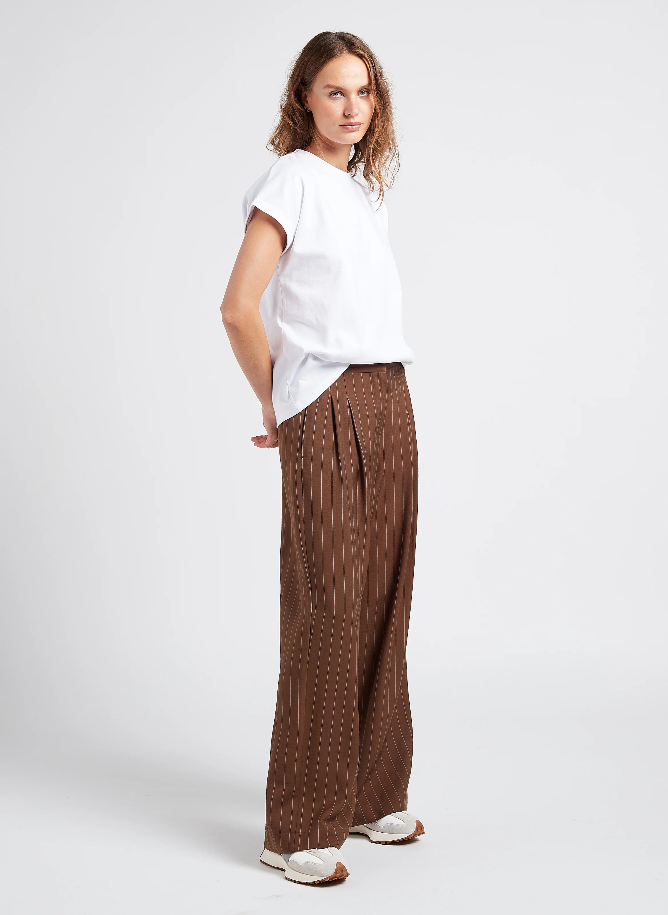 Tee-shirt col rond en coton bio | Blanc