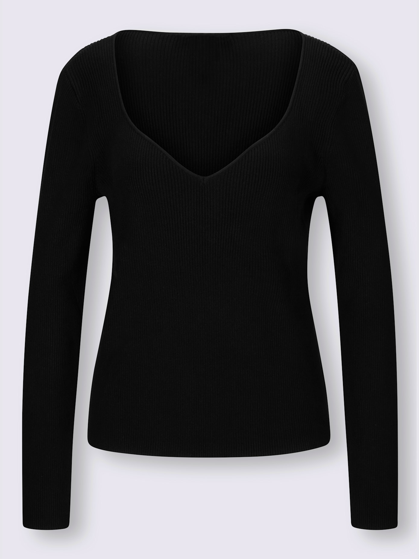 Pull encolure en forme de cœur