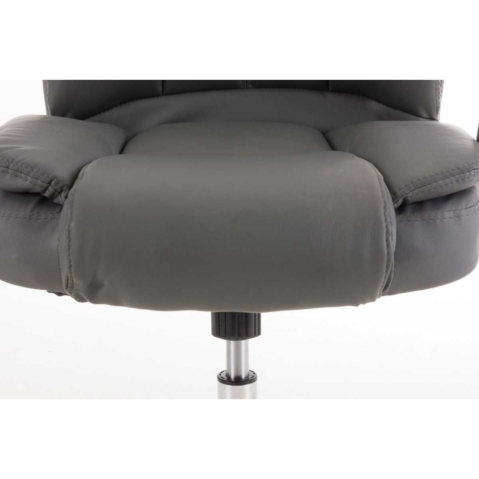 CLP Ergonomischer Bürostuhl BIG Xanthos I XXL Komfort Mit Wippfunktion Und Armlehnen I Verstellbar Mit Kunstleder-Bezug, Belastbar bis 210 kg