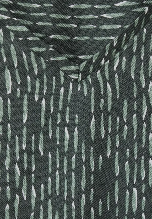 Bluse mit Minimalprint - strong khaki
