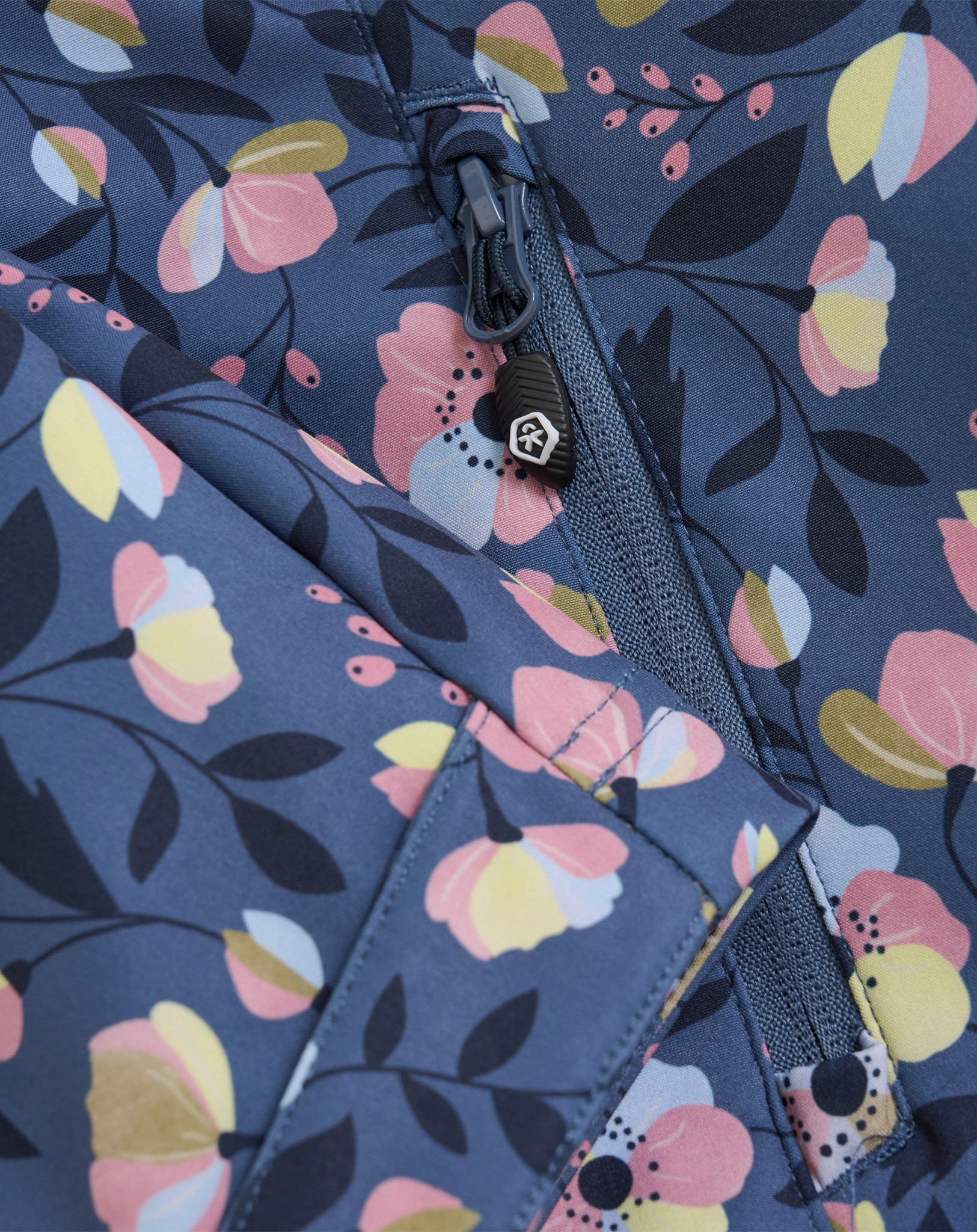 Softshelljacke PASTEL FLOWER in rosa/blau