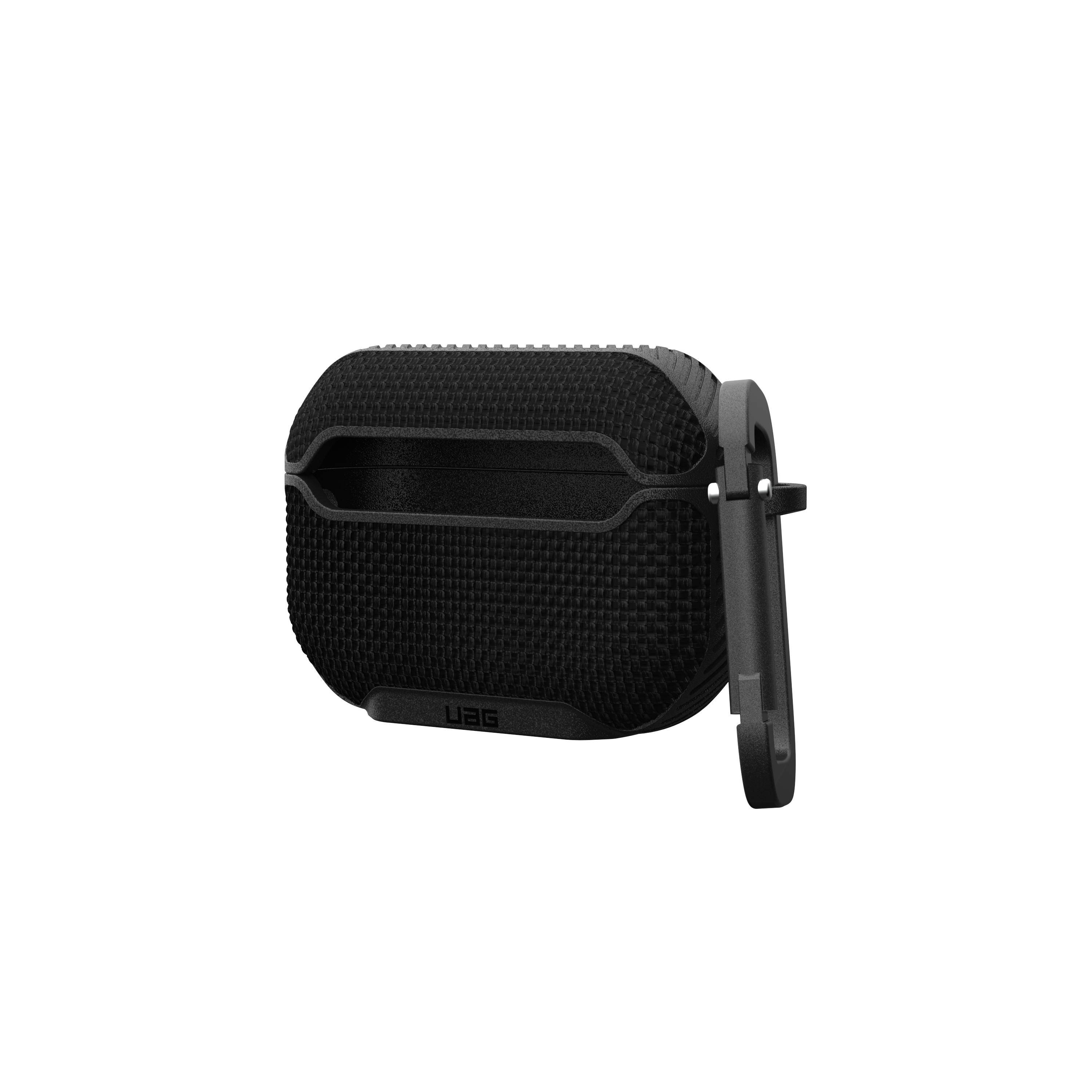 AirPods Pro 2 / AirPods Pro Nylon Schutzhülle mit Karabinerhaken Metropolis (104125114040) - Schwarz