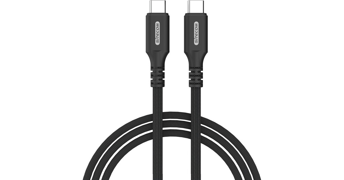 SitecomUSB-C naar USB-C Full Feature kabel  (Zwart, 2 meter)