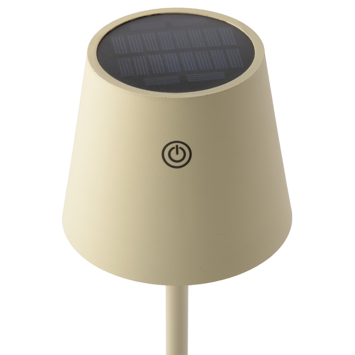 My Home Solartischlampe mit Farbwechsel beige