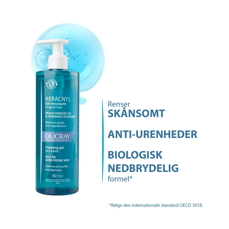 DUCRAY Keracnyl Foaming Gel 400 ml