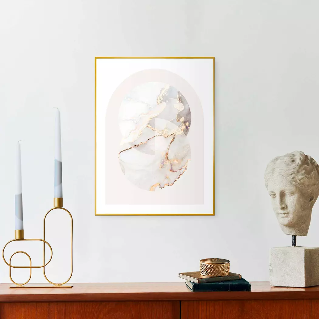 Wandbild 30 x 40 cm Glamour Marble